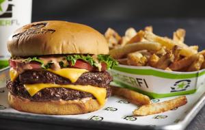 BurgerFi's burger and fries. 